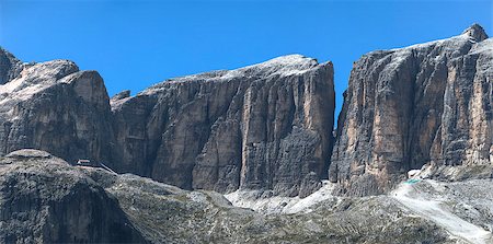 simsearch:400-07111499,k - mountain refuge on the Sella Group, Dolomites - Italy Stockbilder - Microstock & Abonnement, Bildnummer: 400-06751261