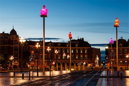 simsearch:400-06748044,k - Massena Place Square in the Morning, Nice, France Stock Photo - Budget Royalty-Free & Subscription, Code: 400-06751607