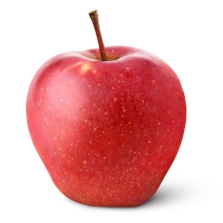 simsearch:873-06752688,k - Single red apple isolated on white with clipping path Photographie de stock - Aubaine LD & Abonnement, Code: 400-06751809