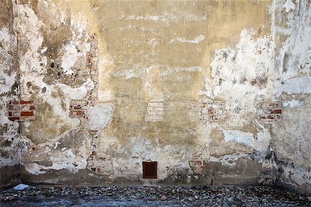 Aged weathered street wall background Stock Photo - Budget Royalty-Free & Subscription, Code: 400-06764321