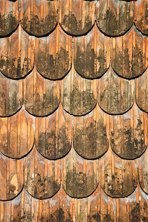 Background of old roof tiles Stock Photo - Budget Royalty-Free & Subscription, Code: 400-06764322