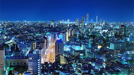 simsearch:400-06856522,k - Tokyo, Japan panorama at Bunkyo Ward. Stock Photo - Budget Royalty-Free & Subscription, Code: 400-06765402
