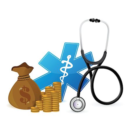 medical expenses concept illustration design over white Photographie de stock - Aubaine LD & Abonnement, Code: 400-06765508