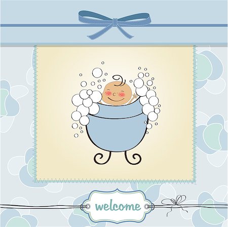 baby boy shower card Stock Photo - Budget Royalty-Free & Subscription, Code: 400-06765658