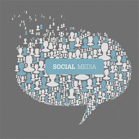 Social Media Bubble Speech Concept. Vector, EPS10 Foto de stock - Super Valor sin royalties y Suscripción, Código: 400-06765826