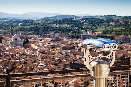 simsearch:400-08256817,k - Florence, Italy: panoramic view from the top of Duomo church Foto de stock - Super Valor sin royalties y Suscripción, Código: 400-06766251