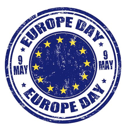 Grunge Europe day rubber stamp, vector illustration Stock Photo - Budget Royalty-Free & Subscription, Code: 400-06766440