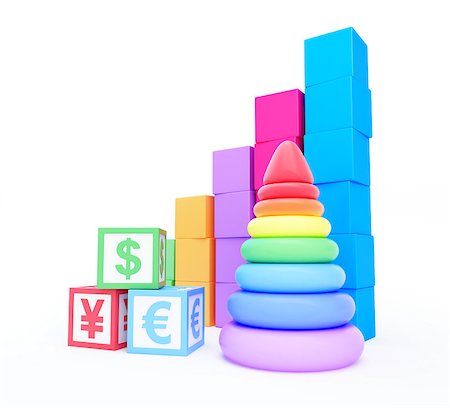 alphabet cube finance sign pyramid toy Stock Photo - Budget Royalty-Free & Subscription, Code: 400-06766544