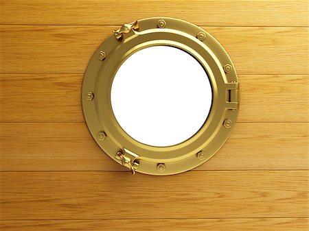 simsearch:400-04804018,k - porthole gold wood Stock Photo - Budget Royalty-Free & Subscription, Code: 400-06766581