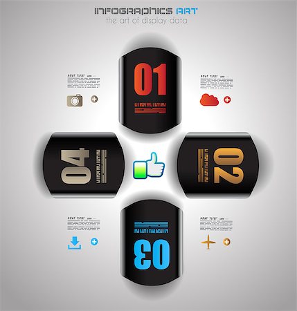 simsearch:400-06766752,k - Infographic design template with paper tags. Ideal to display information, ranking and statistics with orginal and modern style. Stock Photo - Budget Royalty-Free & Subscription, Code: 400-06766738