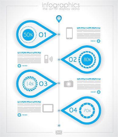 simsearch:400-06766752,k - Infographic timeline design template with paper tags. Idea to display information, ranking and statistics with orginal and modern style. Stock Photo - Budget Royalty-Free & Subscription, Code: 400-06766733