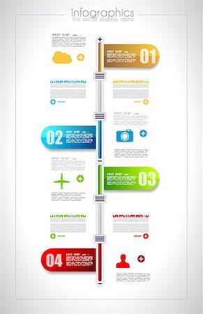 simsearch:400-06766752,k - Infographic timeline design template with paper tags. Idea to display information, ranking and statistics with orginal and modern style. Stock Photo - Budget Royalty-Free & Subscription, Code: 400-06766756