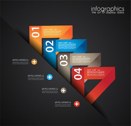 simsearch:400-06766752,k - Infographic design template with paper tags. Ideal to display information, ranking and statistics with orginal and modern style. Stock Photo - Budget Royalty-Free & Subscription, Code: 400-06766771