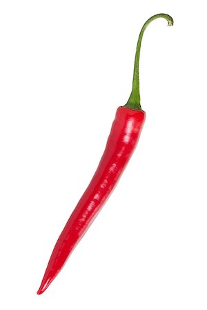 simsearch:400-07211737,k - straight red chilli pepper, isolated on white Photographie de stock - Aubaine LD & Abonnement, Code: 400-06767285