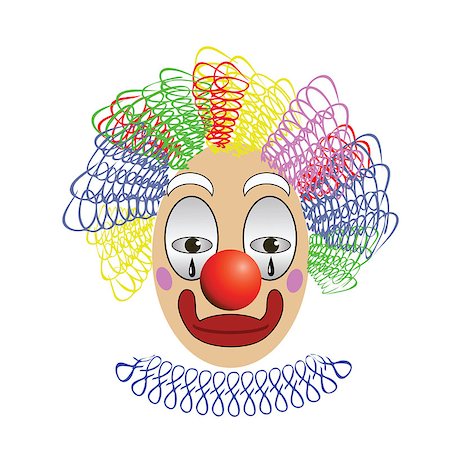 colorful illustration with  clown for your design Stock Photo - Budget Royalty-Free & Subscription, Code: 400-06767404