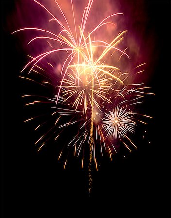 fireworks with white background - Fireworks in the night sky Stock Photo - Budget Royalty-Free & Subscription, Code: 400-06767786