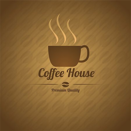 Retro styled coffee house menu in chocolate colors. Fotografie stock - Microstock e Abbonamento, Codice: 400-06767780