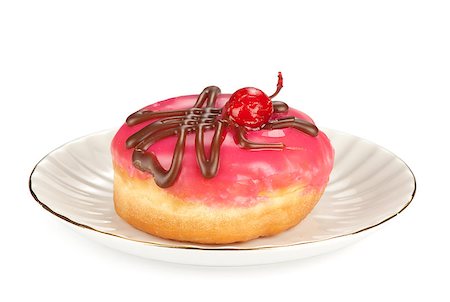 simsearch:400-06524508,k - donut isolated on a white background Stock Photo - Budget Royalty-Free & Subscription, Code: 400-06769203