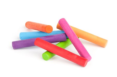 Oil crayons isolated on white Foto de stock - Super Valor sin royalties y Suscripción, Código: 400-06769210