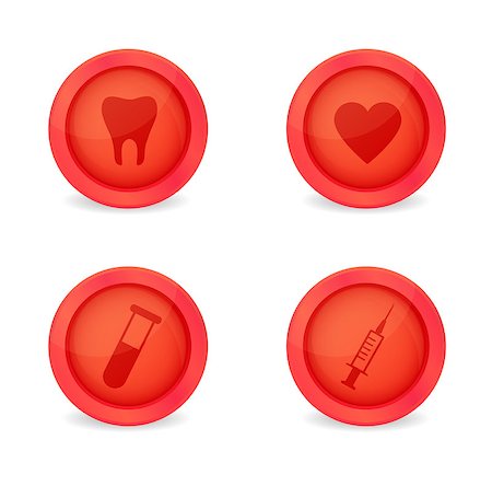 simsearch:400-04393337,k - Vector set of medical icons on white background Foto de stock - Royalty-Free Super Valor e Assinatura, Número: 400-06769275