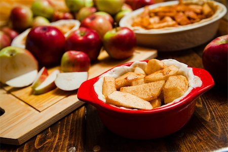 preparation of apple pie - Preparing food for the cake Stock Photo - Budget Royalty-Free & Subscription, Code: 400-06769805