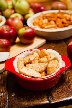preparation of apple pie - Preparing food for the cake Stock Photo - Budget Royalty-Free & Subscription, Code: 400-06769807