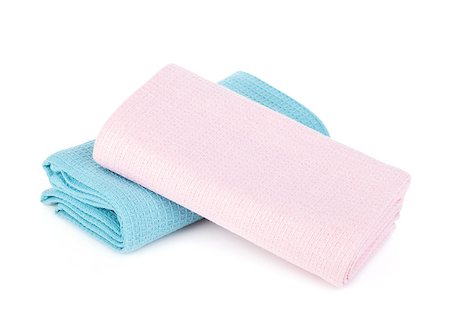 simsearch:400-04799995,k - Kitchen towels. Isolated on white background Stock Photo - Budget Royalty-Free & Subscription, Code: 400-06769852