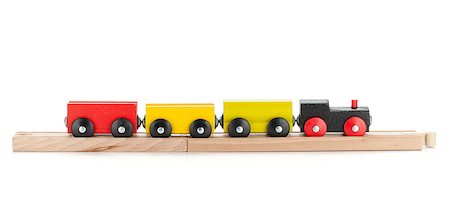 simsearch:400-05292821,k - Wooden toy train. Isolated on white background Stock Photo - Budget Royalty-Free & Subscription, Code: 400-06769883