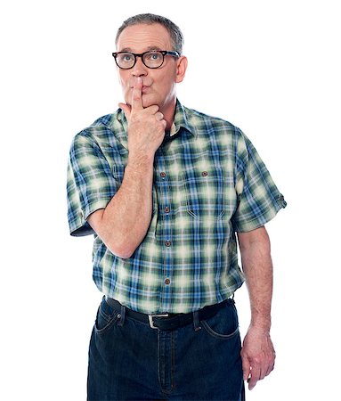 simsearch:400-08349890,k - Old wise guy thinking. Dreaming as he looks up Stock Photo - Budget Royalty-Free & Subscription, Code: 400-06760998