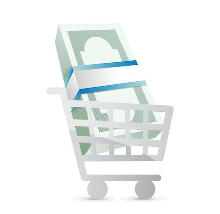 simsearch:400-06761496,k - business shopping cart illustration design over a white background Stock Photo - Budget Royalty-Free & Subscription, Code: 400-06761450
