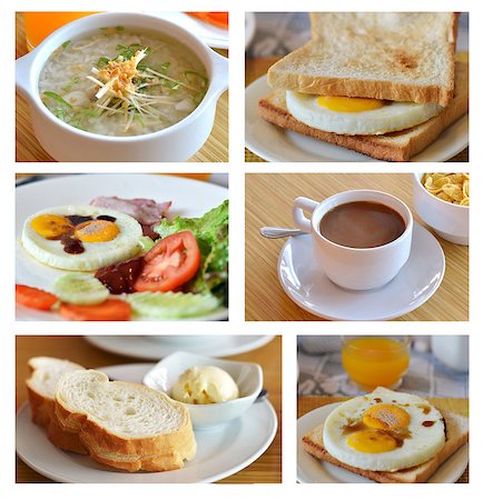 porage - Collage from photographs of  breakfast cuisine Stock Photo - Budget Royalty-Free & Subscription, Code: 400-06762355