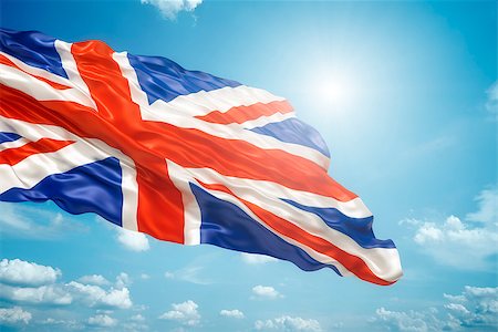 simsearch:400-06326700,k - An image of the union jack in the blue sky Stock Photo - Budget Royalty-Free & Subscription, Code: 400-06763007