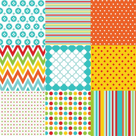 seamless patterns with fabric texture Fotografie stock - Microstock e Abbonamento, Codice: 400-06763167