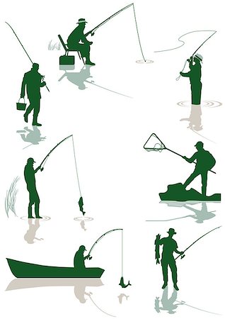 raincoat illustration - Fishing and fish Stock Photo - Budget Royalty-Free & Subscription, Code: 400-06763580