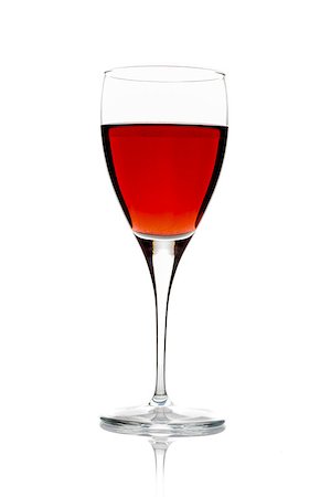 wine glass full of wine on white background Stock Photo - Budget Royalty-Free & Subscription, Code: 400-06763713