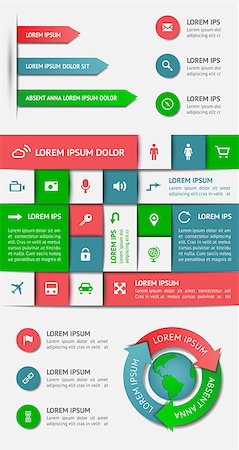 simsearch:400-06867961,k - Infographics and web elements. EPS10 vector illustration. Stock Photo - Budget Royalty-Free & Subscription, Code: 400-06763887