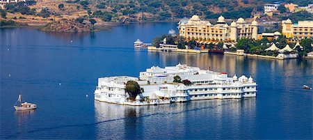 Lake Pichola and Taj Lake Palace , Udaipur, Rajasthan, India, Asia. Panorama. Stock Photo - Budget Royalty-Free & Subscription, Code: 400-06770090