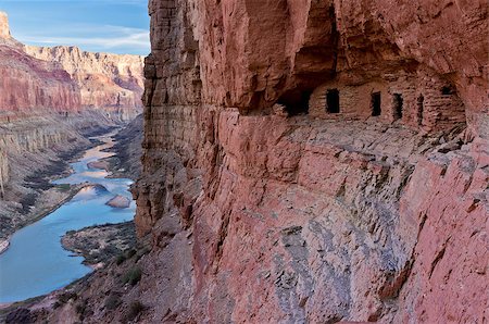 The Nankoweap granary is set in an alcove high above the Colorado River. Stock Photo - Budget Royalty-Free & Subscription, Code: 400-06770313