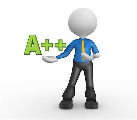 3d people - man, person and a sign  "A+++". Energy efficiency concept. Stock Photo - Budget Royalty-Free & Subscription, Code: 400-06770615