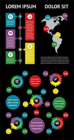simsearch:400-07558184,k - Infographics and web elements. EPS10 vector illustration. Stock Photo - Budget Royalty-Free & Subscription, Code: 400-06770667