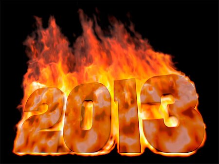 simsearch:649-05821475,k - An image of the burning number 2013 Stockbilder - Microstock & Abonnement, Bildnummer: 400-06770889