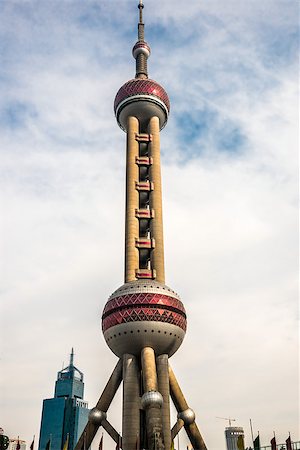 Oriental Pearl Tower skyscrapers building pudong shanghai china Photographie de stock - Aubaine LD & Abonnement, Code: 400-06770961