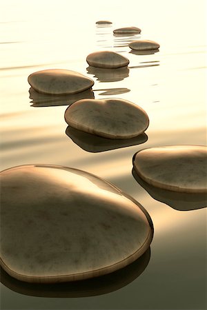 simsearch:400-05947442,k - An image of golden light step stones Stockbilder - Microstock & Abonnement, Bildnummer: 400-06771050