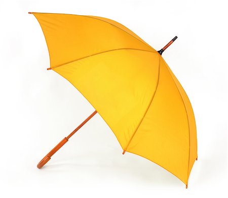 simsearch:400-04921907,k - opened yellow umbrella isolated on white background Foto de stock - Super Valor sin royalties y Suscripción, Código: 400-06771067