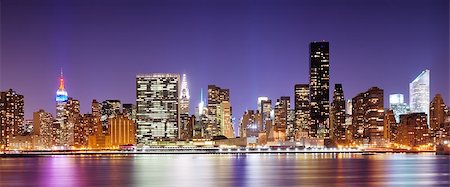 Panorama of midtown New York City Stockbilder - Microstock & Abonnement, Bildnummer: 400-06771084