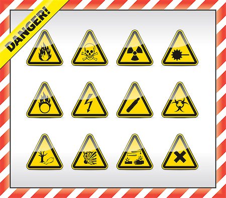 radiowelle - Danger symbols Stockbilder - Microstock & Abonnement, Bildnummer: 400-06771089