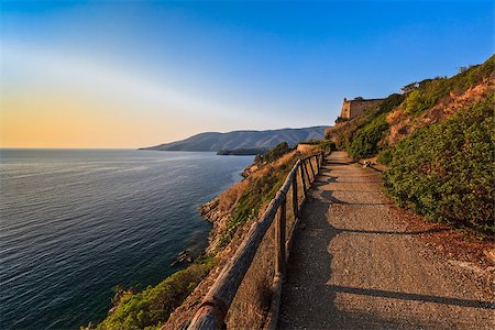 elba island italy marciana marina - path to Porto Azzuro, Elba Island, Italy Stock Photo - Budget Royalty-Free & Subscription, Code: 400-06771153