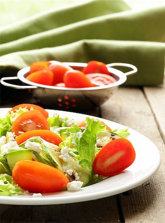 simsearch:400-07625437,k - salad zucchini  with tomatoes and soft cheese Stock Photo - Budget Royalty-Free & Subscription, Code: 400-06771305