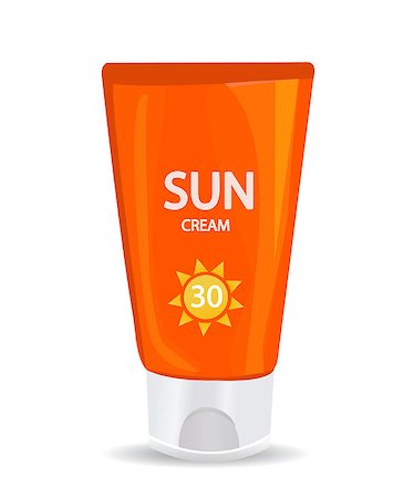 glossy sunblock cream Stock Photo - Budget Royalty-Free & Subscription, Code: 400-06771342