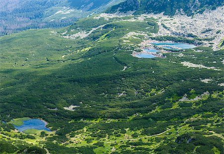 simsearch:400-06748383,k - Tatra Mountain, Poland, view to Valley Gasienicowa  and group of glacial lakes Fotografie stock - Microstock e Abbonamento, Codice: 400-06772078